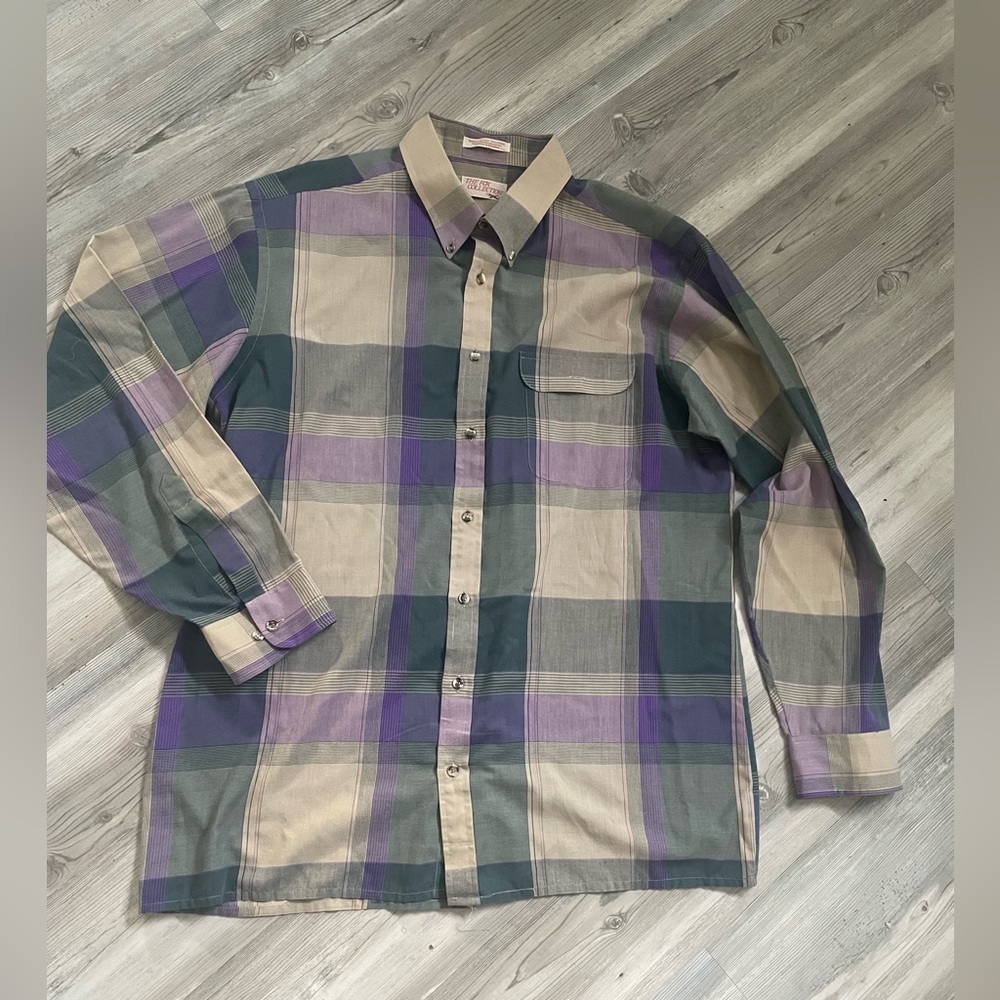 Vintage The Fox Collection, button down vintage, XLT